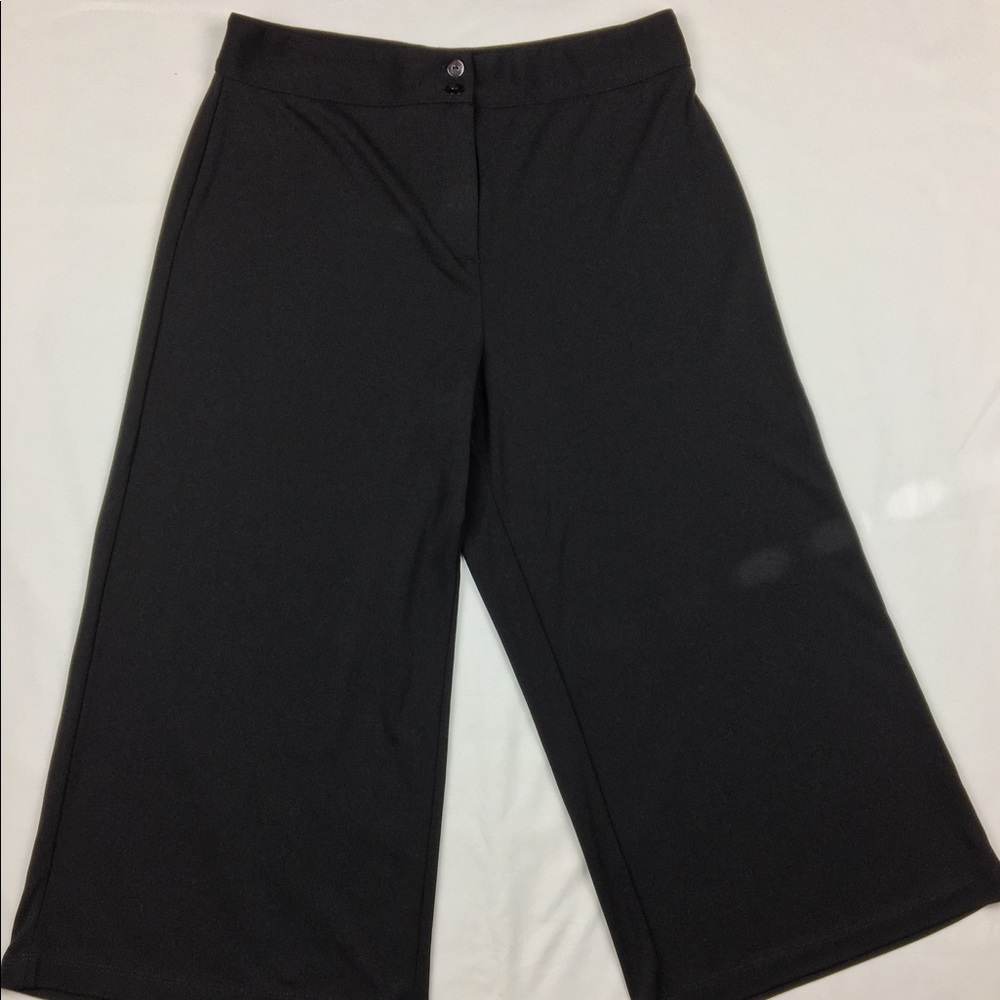 CHICO'S Women's Black Wide Leg Dress Pants Sz 2.5